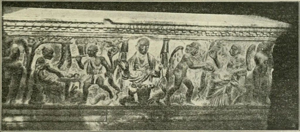 An illustration from Geschichte des florentinischen Grabmals von den ältesten Zeiten bis Michelangelo, 1904, leaf 10