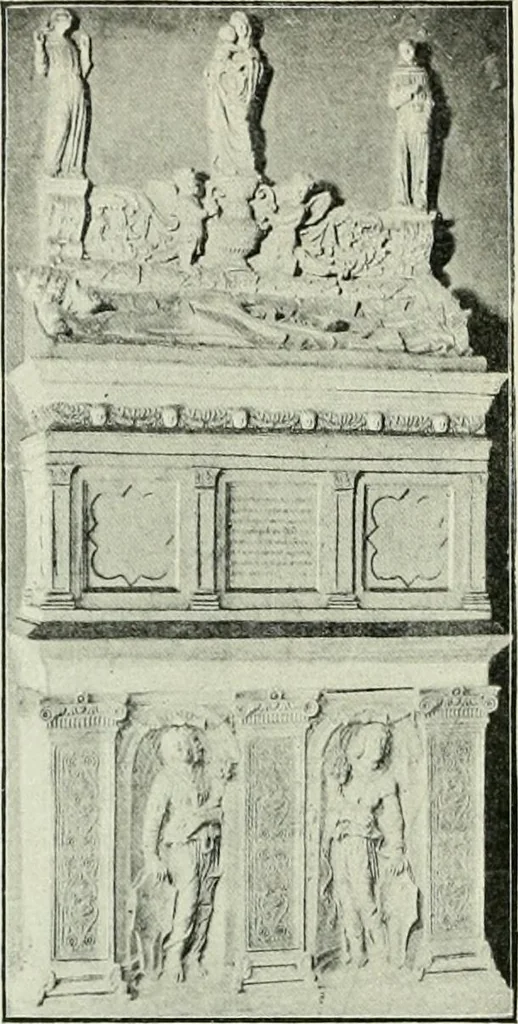 An illustration from Geschichte des florentinischen Grabmals von den ältesten Zeiten bis Michelangelo, 1904, leaf 129