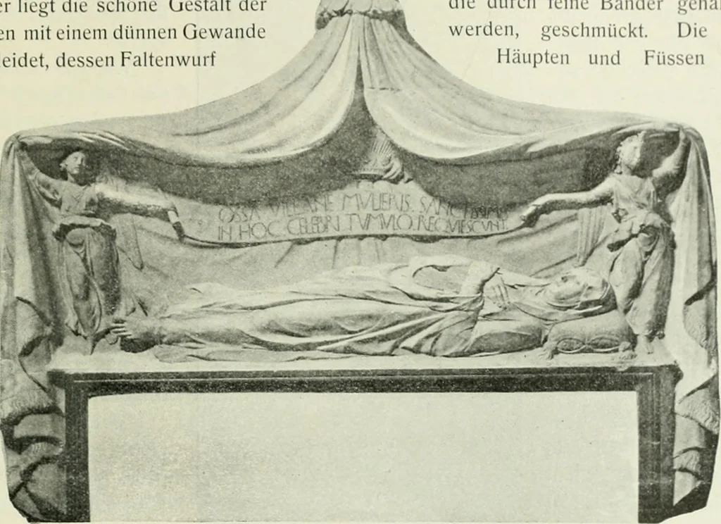 An illustration from Geschichte des florentinischen Grabmals von den ältesten Zeiten bis Michelangelo, 1904, leaf 134