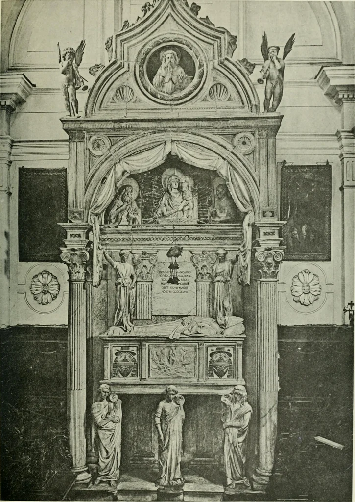 An illustration from Geschichte des florentinischen Grabmals von den ältesten Zeiten bis Michelangelo, 1904, leaf 140