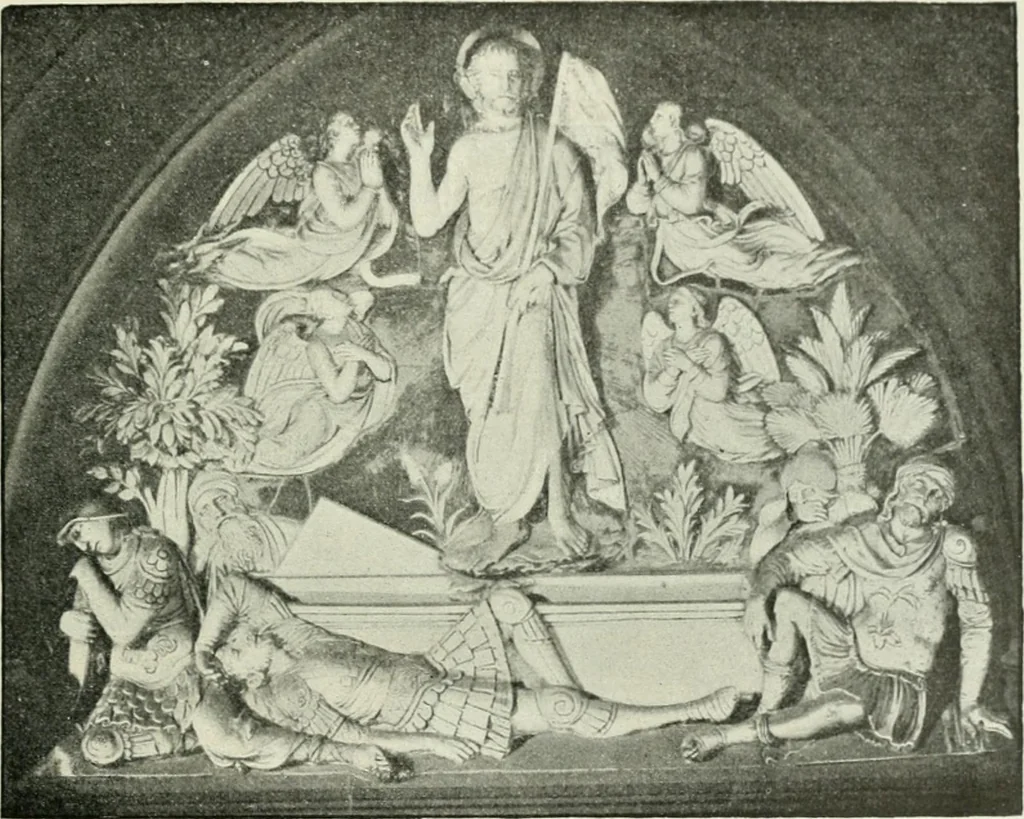 An illustration from Geschichte des florentinischen Grabmals von den ältesten Zeiten bis Michelangelo, 1904, leaf 150