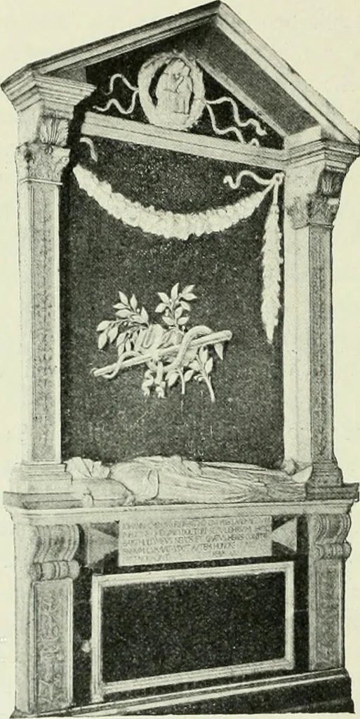 An illustration from Geschichte des florentinischen Grabmals von den ältesten Zeiten bis Michelangelo, 1904, leaf 157