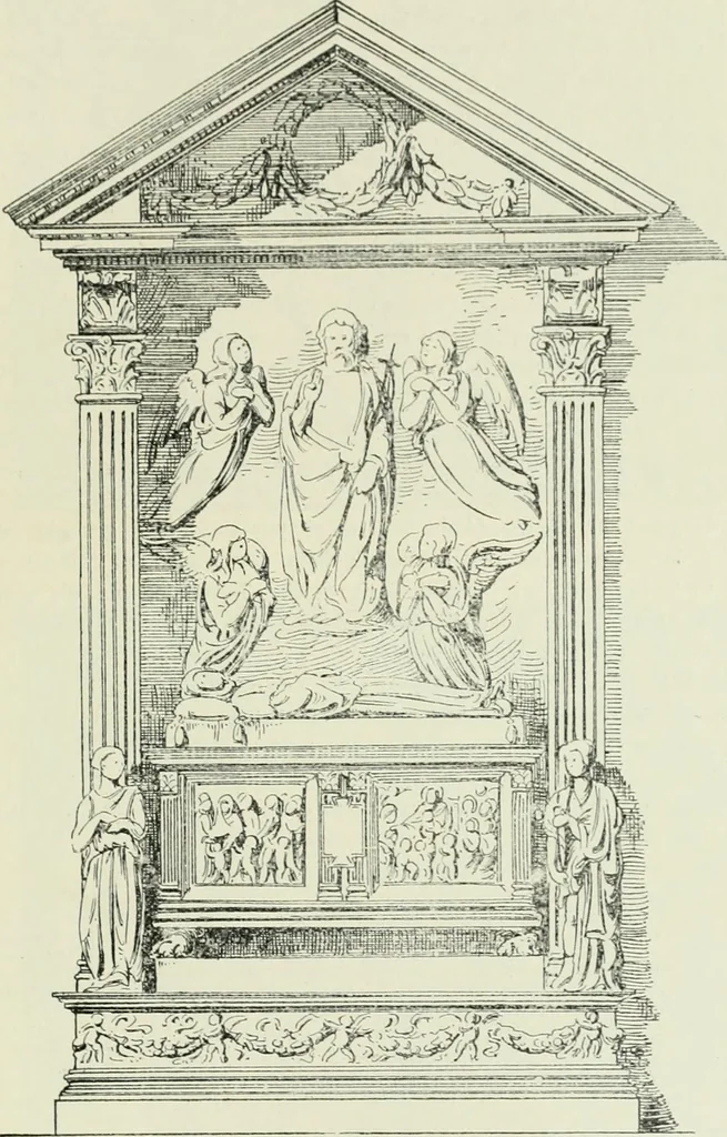 An illustration from Geschichte des florentinischen Grabmals von den ältesten Zeiten bis Michelangelo, 1904, leaf 158