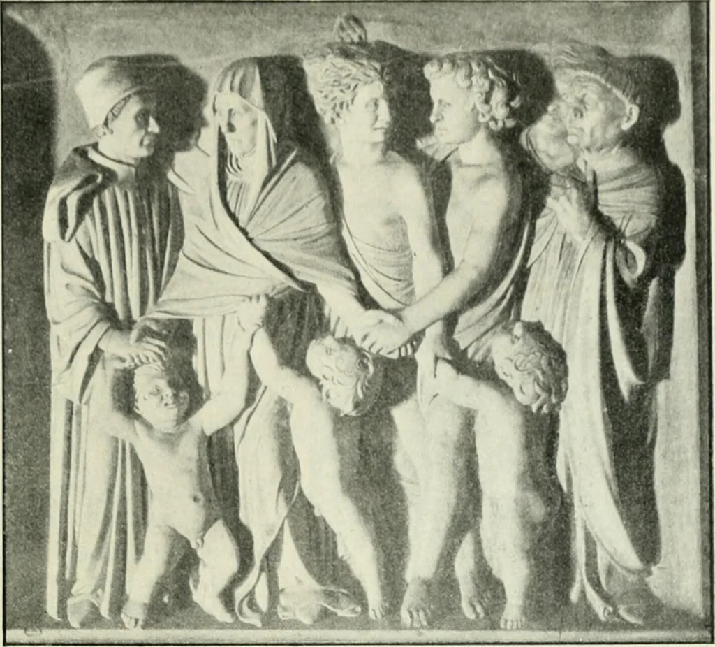 An illustration from Geschichte des florentinischen Grabmals von den ältesten Zeiten bis Michelangelo, 1904, leaf 160