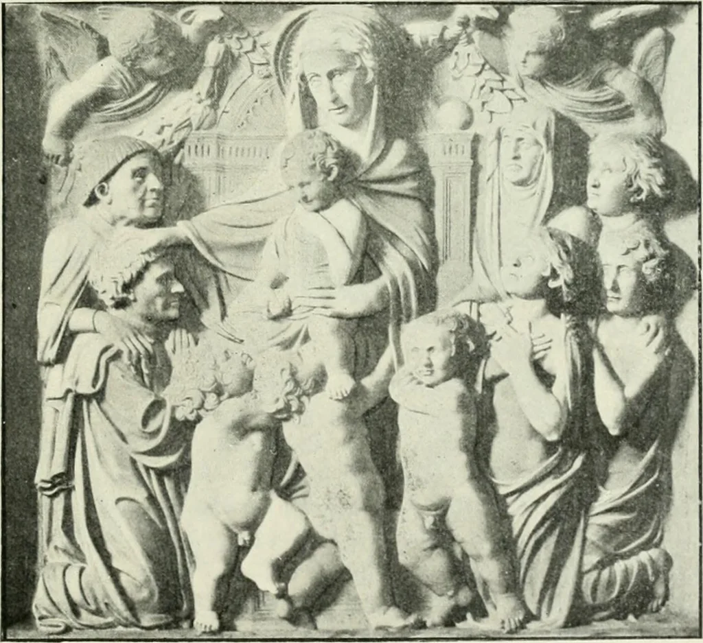 An illustration from Geschichte des florentinischen Grabmals von den ältesten Zeiten bis Michelangelo, 1904, leaf 160
