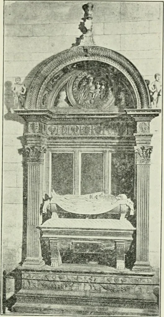 An illustration from Geschichte des florentinischen Grabmals von den ältesten Zeiten bis Michelangelo, 1904, leaf 180