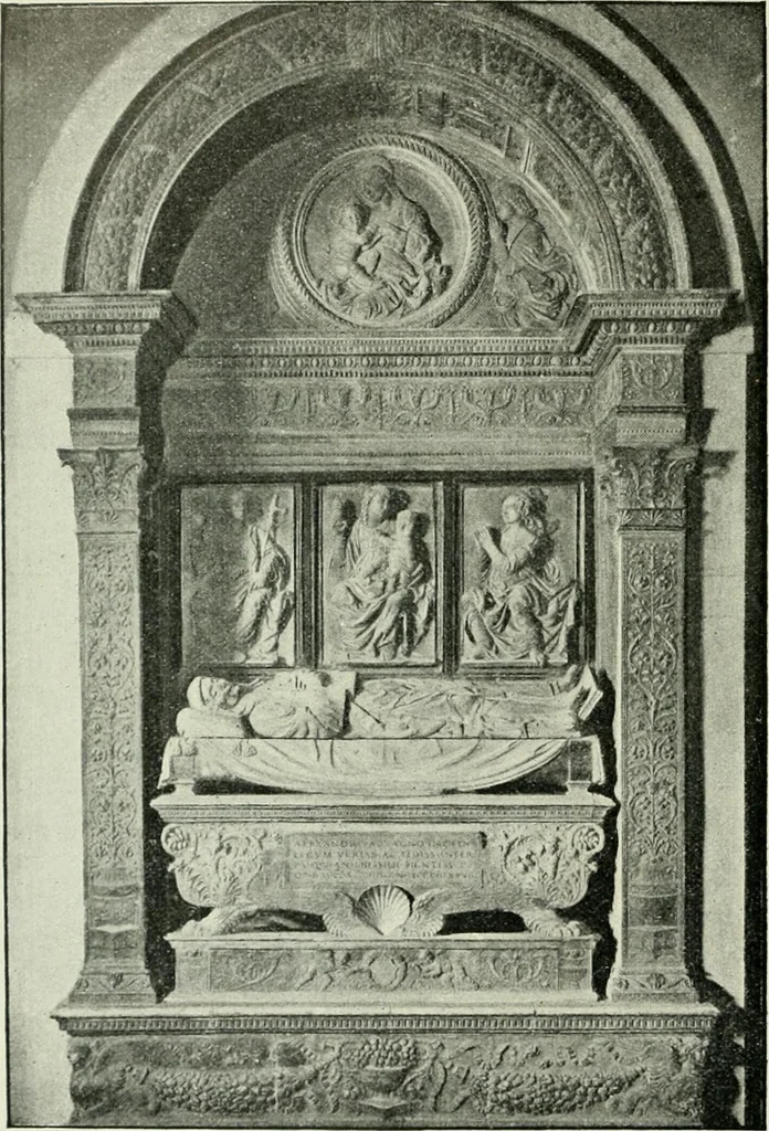 An illustration from Geschichte des florentinischen Grabmals von den ältesten Zeiten bis Michelangelo, 1904, leaf 181