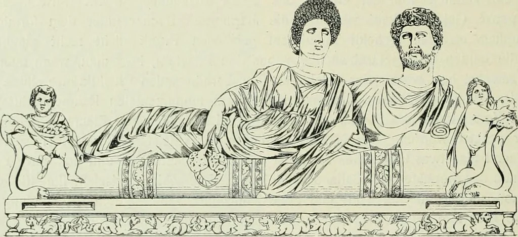 An illustration from Geschichte des florentinischen Grabmals von den ältesten Zeiten bis Michelangelo, 1904, leaf 187
