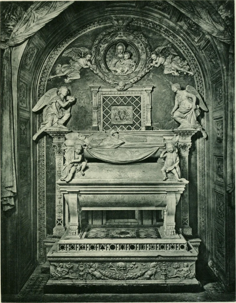 An illustration from Geschichte des florentinischen Grabmals von den ältesten Zeiten bis Michelangelo, 1904, leaf 188