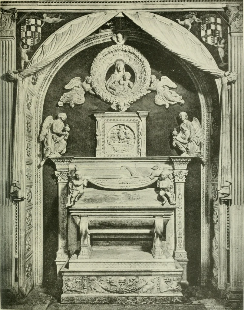 An illustration from Geschichte des florentinischen Grabmals von den ältesten Zeiten bis Michelangelo, 1904, leaf 200
