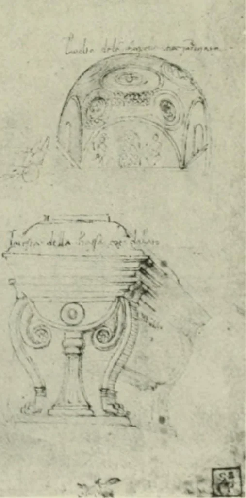 An illustration from Geschichte des florentinischen Grabmals von den ältesten Zeiten bis Michelangelo, 1904, leaf 204