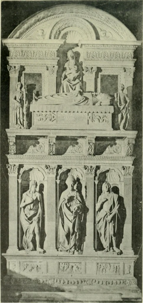 An illustration from Geschichte des florentinischen Grabmals von den ältesten Zeiten bis Michelangelo, 1904, leaf 204