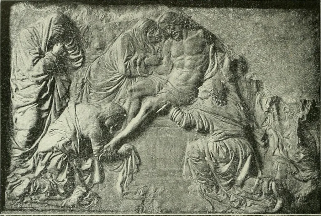 An illustration from Geschichte des florentinischen Grabmals von den ältesten Zeiten bis Michelangelo, 1904, leaf 213