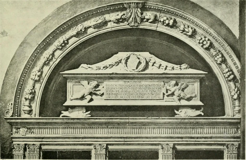 An illustration from Geschichte des florentinischen Grabmals von den ältesten Zeiten bis Michelangelo, 1904, leaf 228
