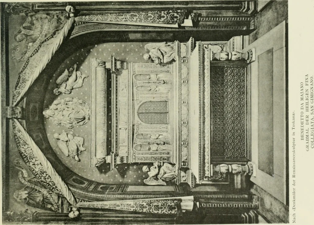 An illustration from Geschichte des florentinischen Grabmals von den ältesten Zeiten bis Michelangelo, 1904, leaf 232