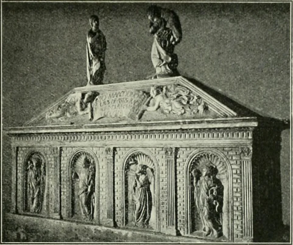 An illustration from Geschichte des florentinischen Grabmals von den ältesten Zeiten bis Michelangelo, 1904, leaf 234