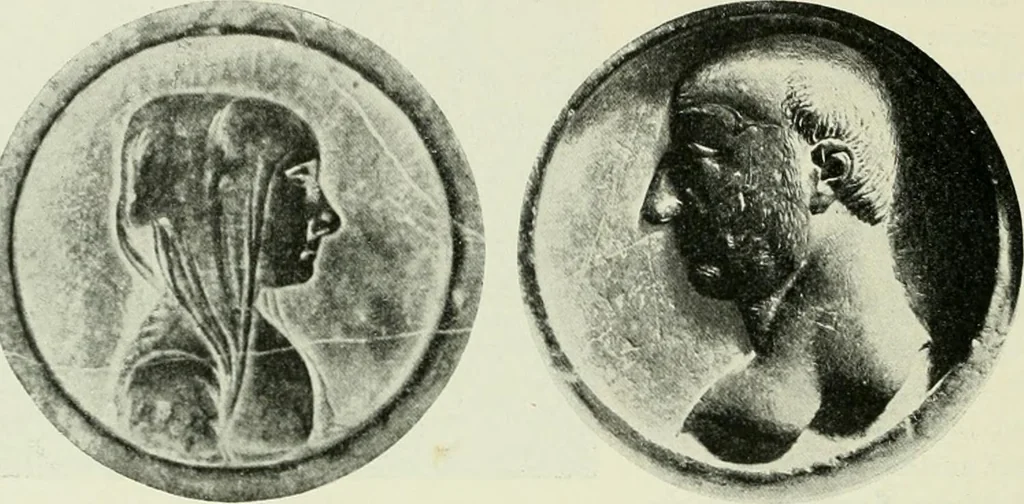 An illustration from Geschichte des florentinischen Grabmals von den ältesten Zeiten bis Michelangelo, 1904, leaf 235