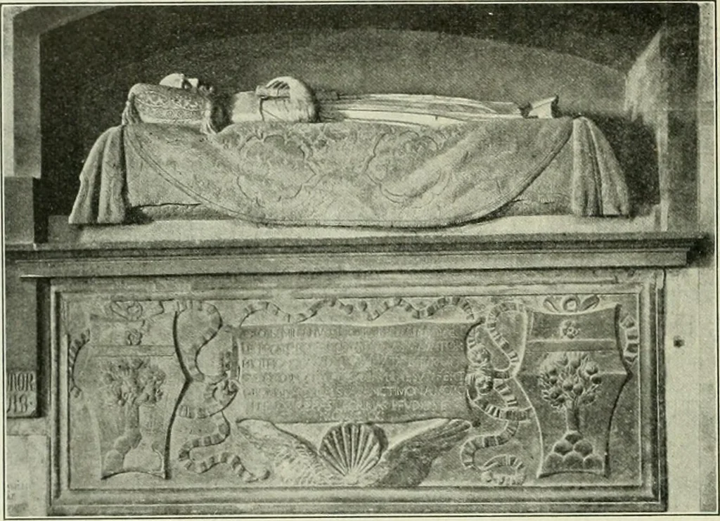 An illustration from Geschichte des florentinischen Grabmals von den ältesten Zeiten bis Michelangelo, 1904, leaf 257