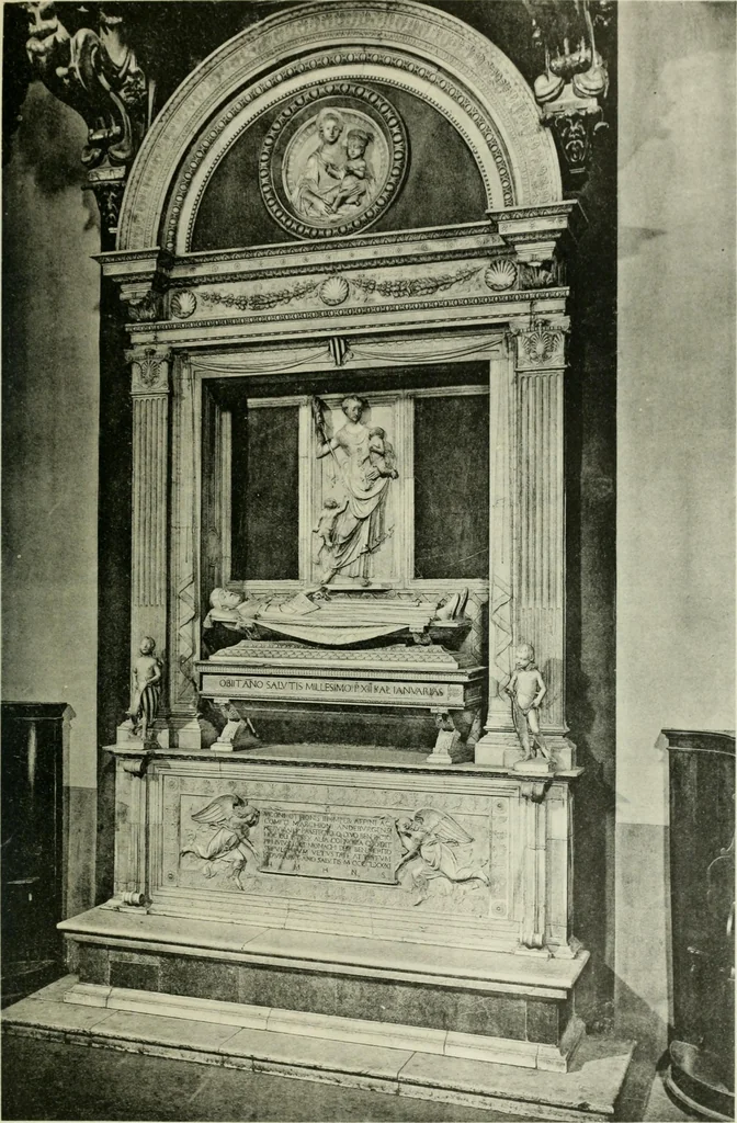 An illustration from Geschichte des florentinischen Grabmals von den ältesten Zeiten bis Michelangelo, 1904, leaf 276