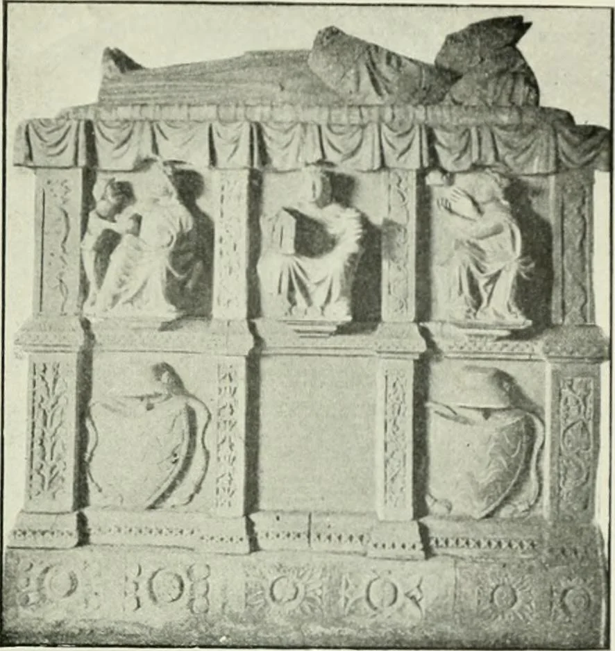 An illustration from Geschichte des florentinischen Grabmals von den ältesten Zeiten bis Michelangelo, 1904, leaf 282