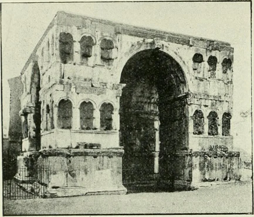 An illustration from Geschichte des florentinischen Grabmals von den ältesten Zeiten bis Michelangelo, 1904, leaf 287