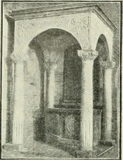 An illustration from Geschichte des florentinischen Grabmals von den ältesten Zeiten bis Michelangelo, 1904, leaf 29