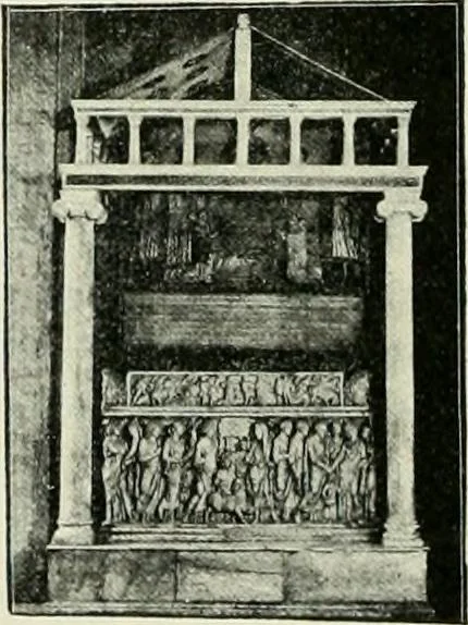 An illustration from Geschichte des florentinischen Grabmals von den ältesten Zeiten bis Michelangelo, 1904, leaf 29