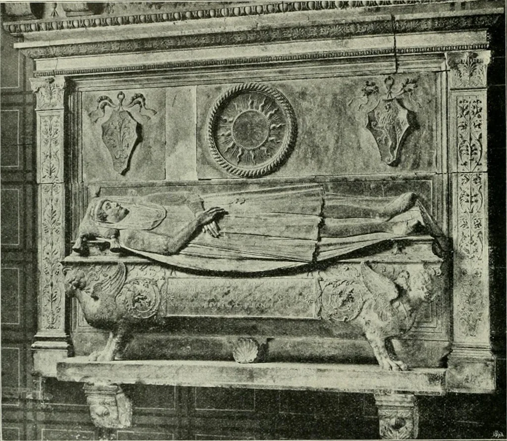 An illustration from Geschichte des florentinischen Grabmals von den ältesten Zeiten bis Michelangelo, 1904, leaf 291