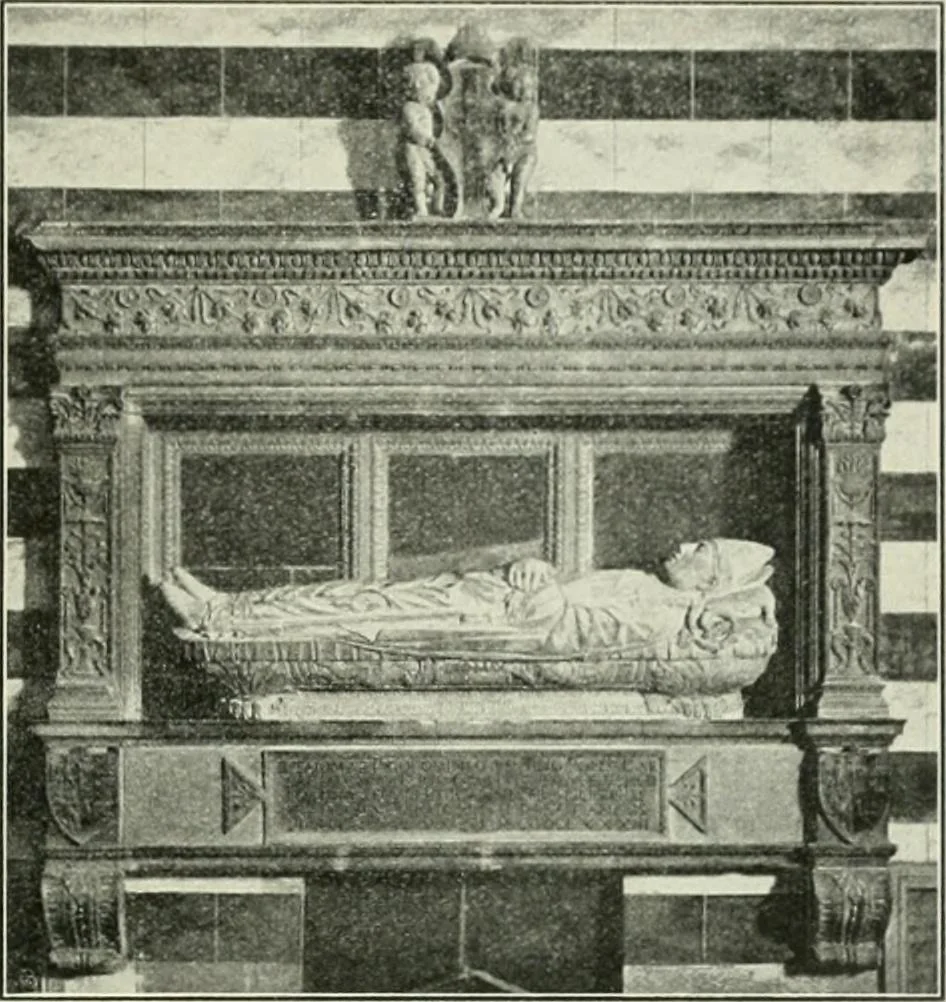 An illustration from Geschichte des florentinischen Grabmals von den ältesten Zeiten bis Michelangelo, 1904, leaf 294
