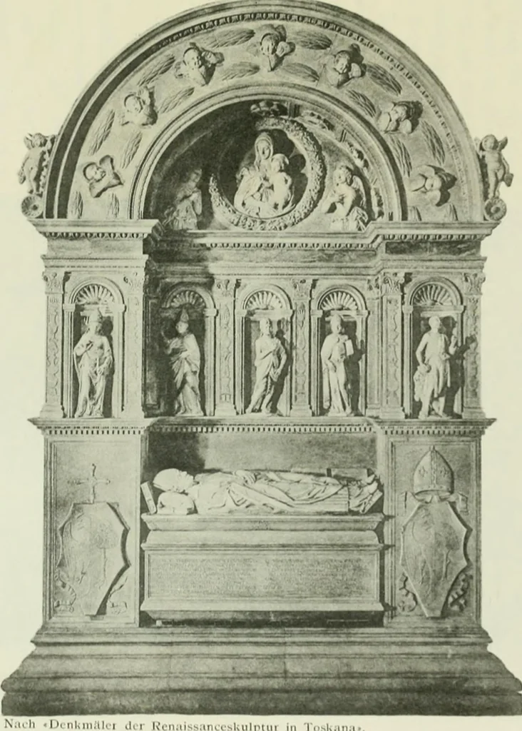 An illustration from Geschichte des florentinischen Grabmals von den ältesten Zeiten bis Michelangelo, 1904, leaf 302