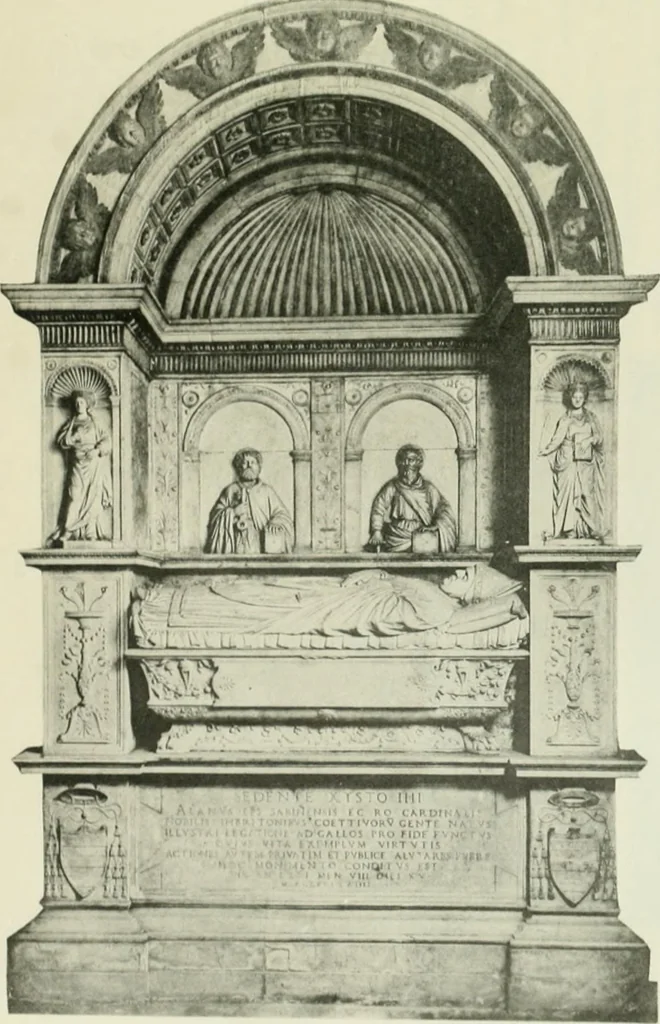 An illustration from Geschichte des florentinischen Grabmals von den ältesten Zeiten bis Michelangelo, 1904, leaf 302