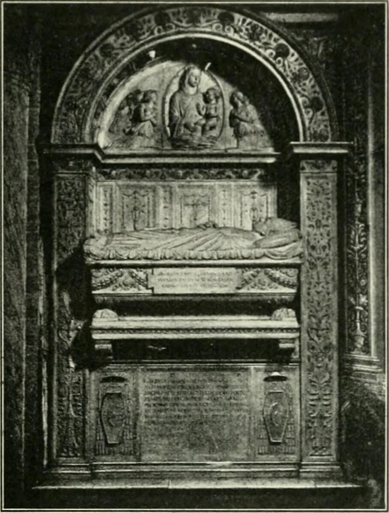An illustration from Geschichte des florentinischen Grabmals von den ältesten Zeiten bis Michelangelo, 1904, leaf 308