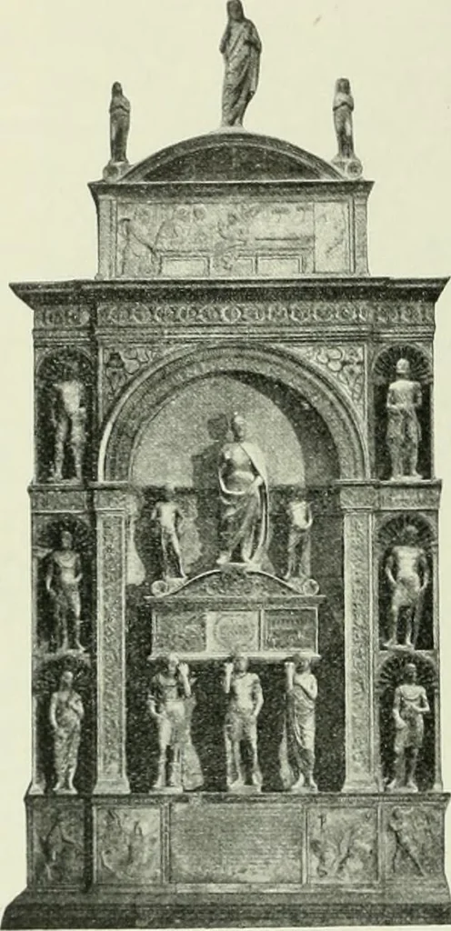 An illustration from Geschichte des florentinischen Grabmals von den ältesten Zeiten bis Michelangelo, 1904, leaf 317