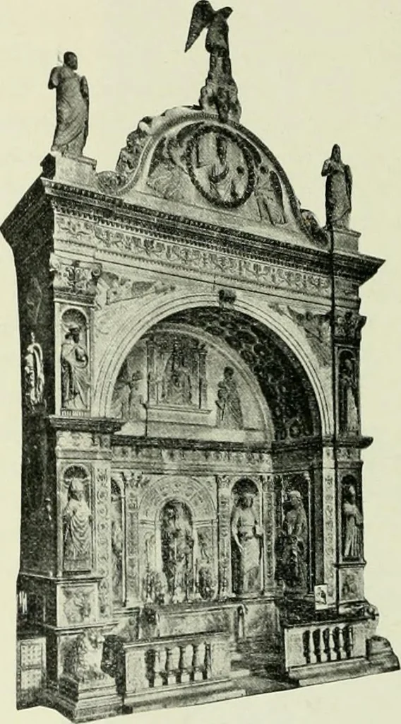 An illustration from Geschichte des florentinischen Grabmals von den ältesten Zeiten bis Michelangelo, 1904, leaf 317