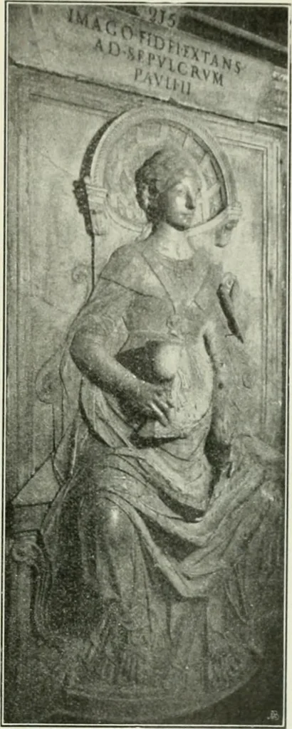 An illustration from Geschichte des florentinischen Grabmals von den ältesten Zeiten bis Michelangelo, 1904, leaf 322