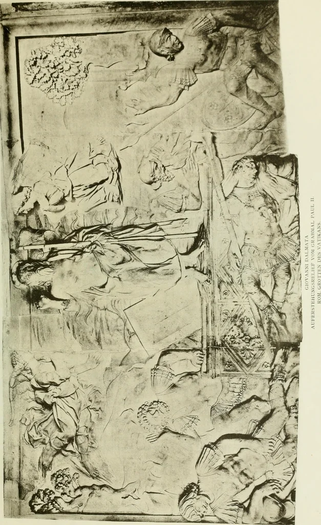 An illustration from Geschichte des florentinischen Grabmals von den ältesten Zeiten bis Michelangelo, 1904, leaf 324