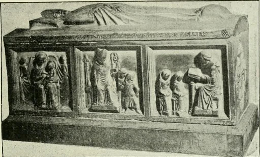 An illustration from Geschichte des florentinischen Grabmals von den ältesten Zeiten bis Michelangelo, 1904, leaf 326