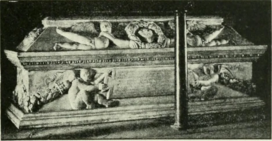 An illustration from Geschichte des florentinischen Grabmals von den ältesten Zeiten bis Michelangelo, 1904, leaf 328