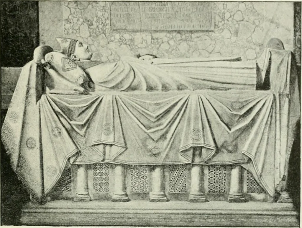 An illustration from Geschichte des florentinischen Grabmals von den ältesten Zeiten bis Michelangelo, 1904, leaf 34