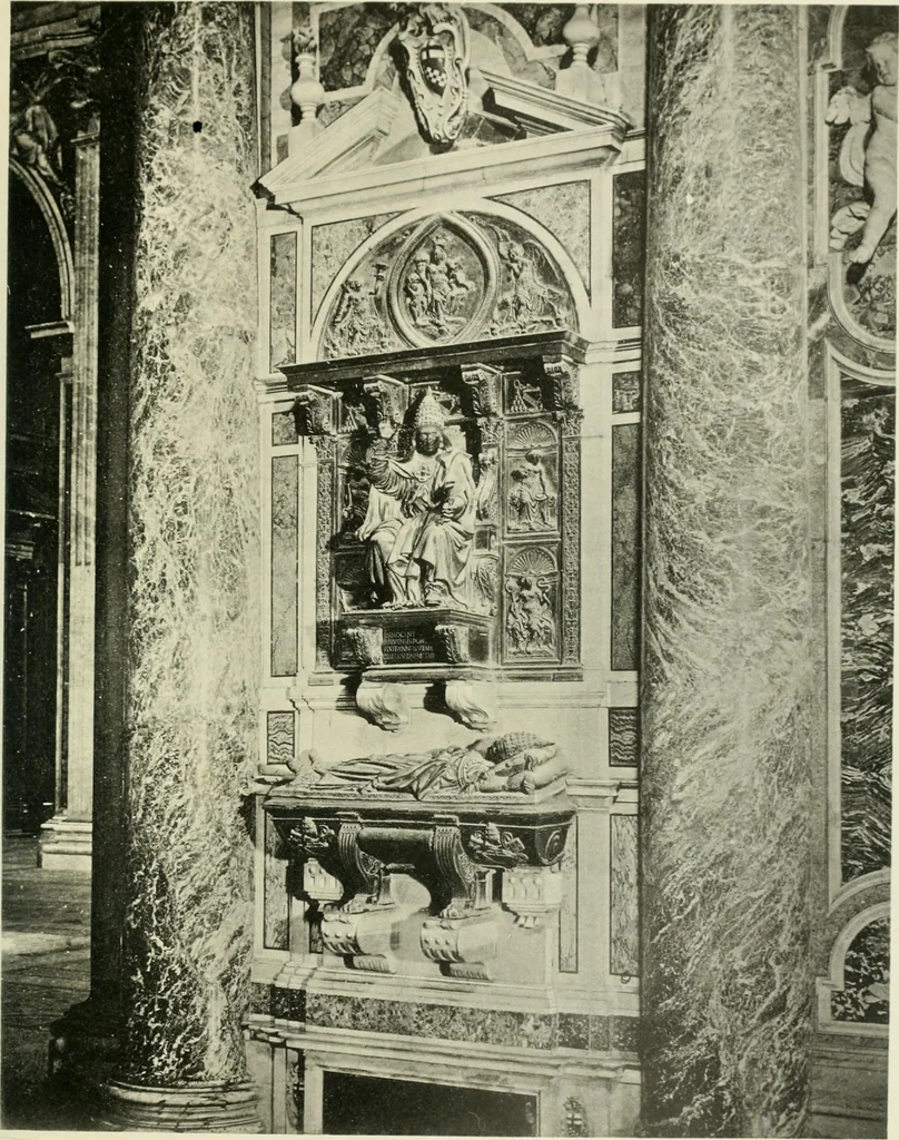 An illustration from Geschichte des florentinischen Grabmals von den ältesten Zeiten bis Michelangelo, 1904, leaf 340