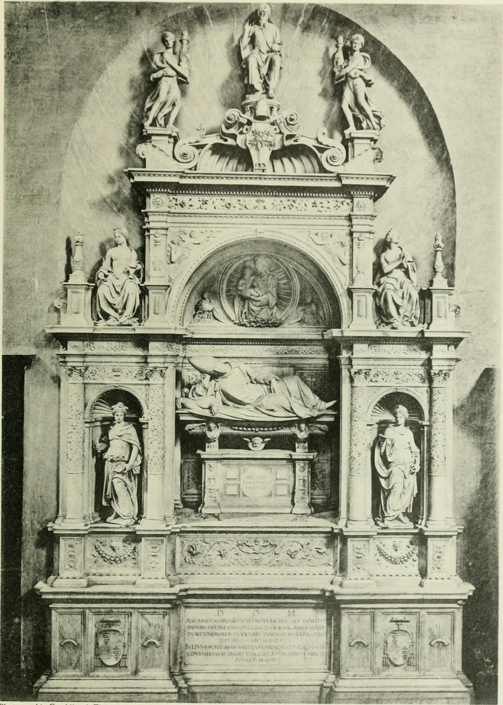 An illustration from Geschichte des florentinischen Grabmals von den ältesten Zeiten bis Michelangelo, 1904, leaf 350