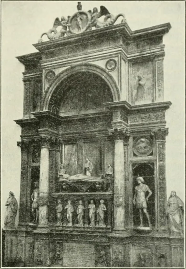 An illustration from Geschichte des florentinischen Grabmals von den ältesten Zeiten bis Michelangelo, 1904, leaf 354