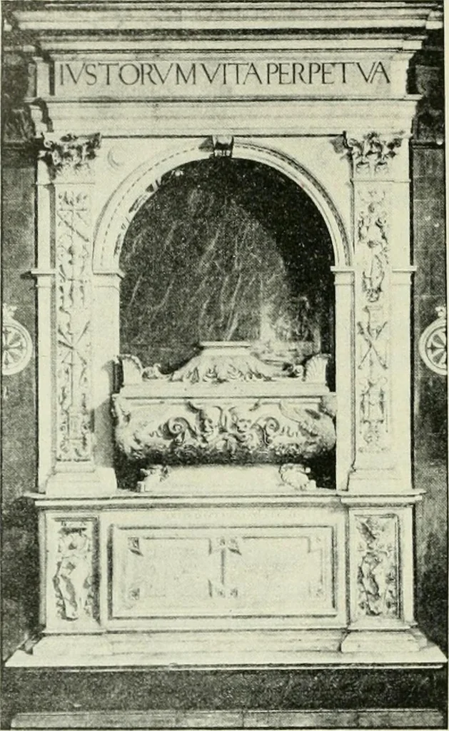 An illustration from Geschichte des florentinischen Grabmals von den ältesten Zeiten bis Michelangelo, 1904, leaf 357