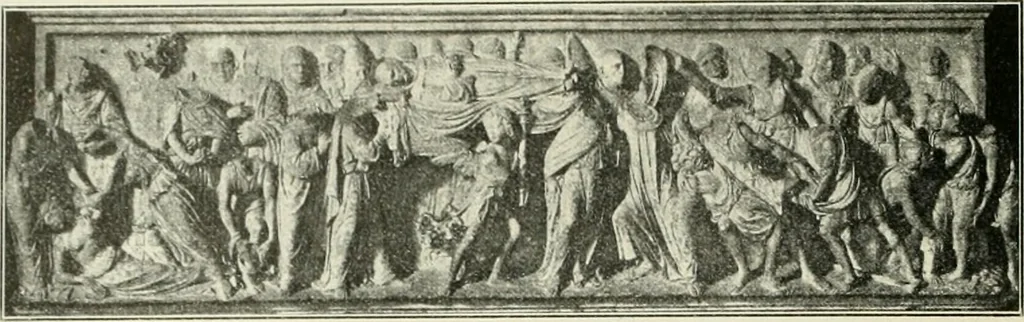 An illustration from Geschichte des florentinischen Grabmals von den ältesten Zeiten bis Michelangelo, 1904, leaf 359