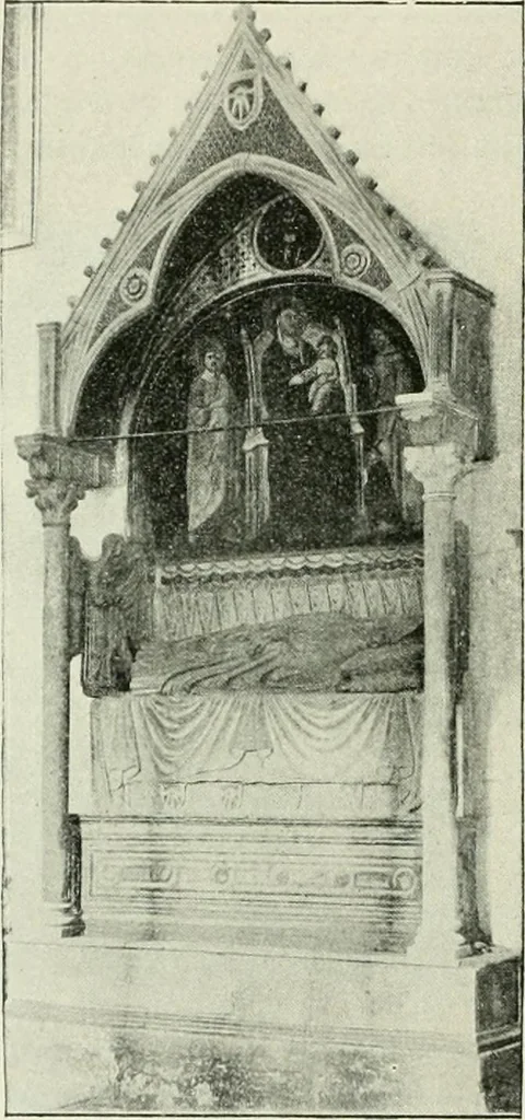 An illustration from Geschichte des florentinischen Grabmals von den ältesten Zeiten bis Michelangelo, 1904, leaf 37
