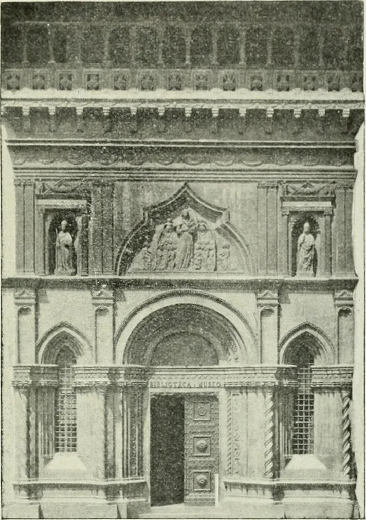 An illustration from Geschichte des florentinischen Grabmals von den ältesten Zeiten bis Michelangelo, 1904, leaf 380