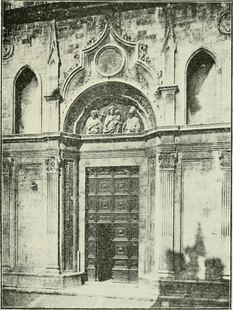 An illustration from Geschichte des florentinischen Grabmals von den ältesten Zeiten bis Michelangelo, 1904, leaf 382