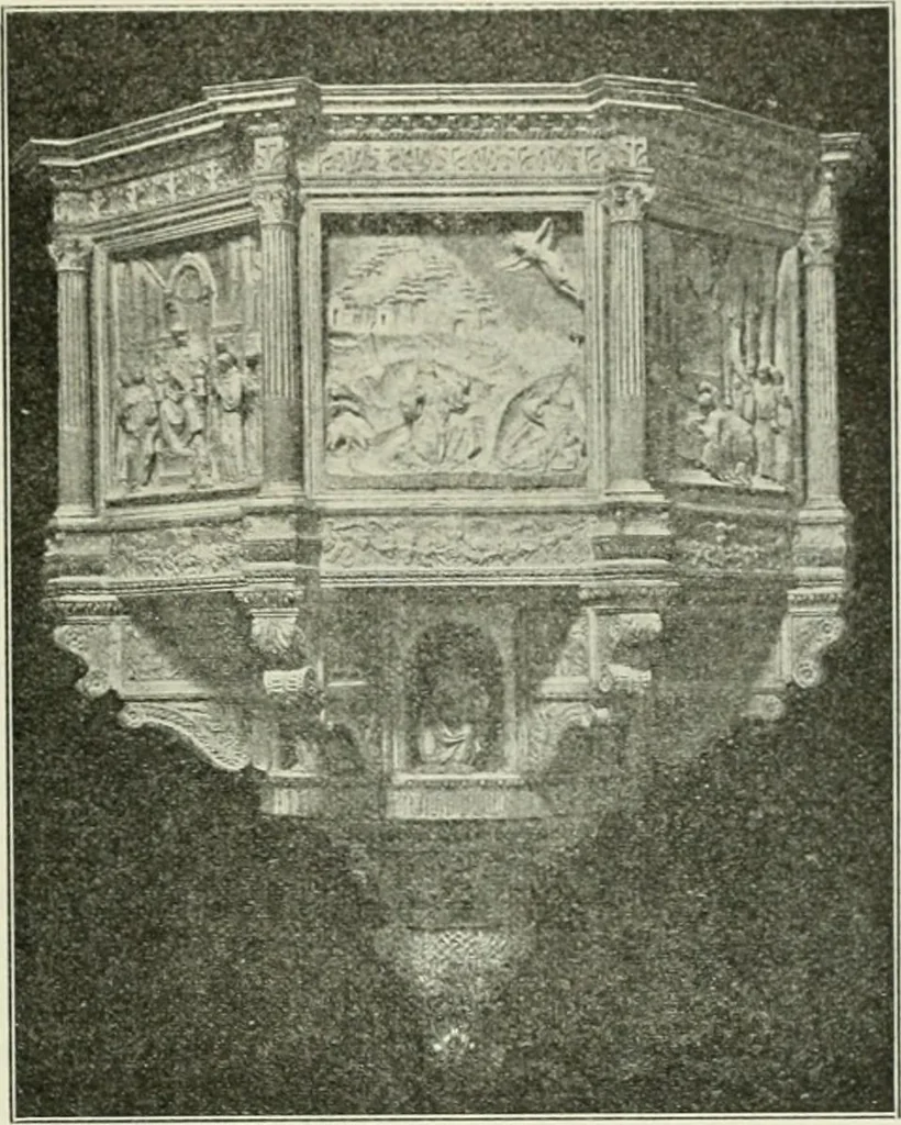 An illustration from Geschichte des florentinischen Grabmals von den ältesten Zeiten bis Michelangelo, 1904, leaf 386