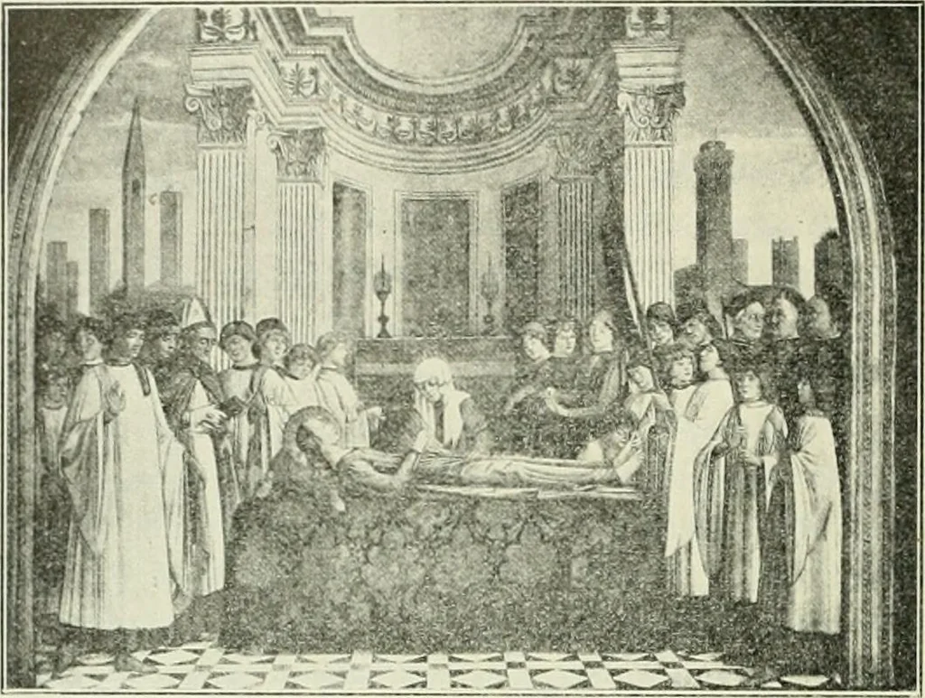 An illustration from Geschichte des florentinischen Grabmals von den ältesten Zeiten bis Michelangelo, 1904, leaf 389
