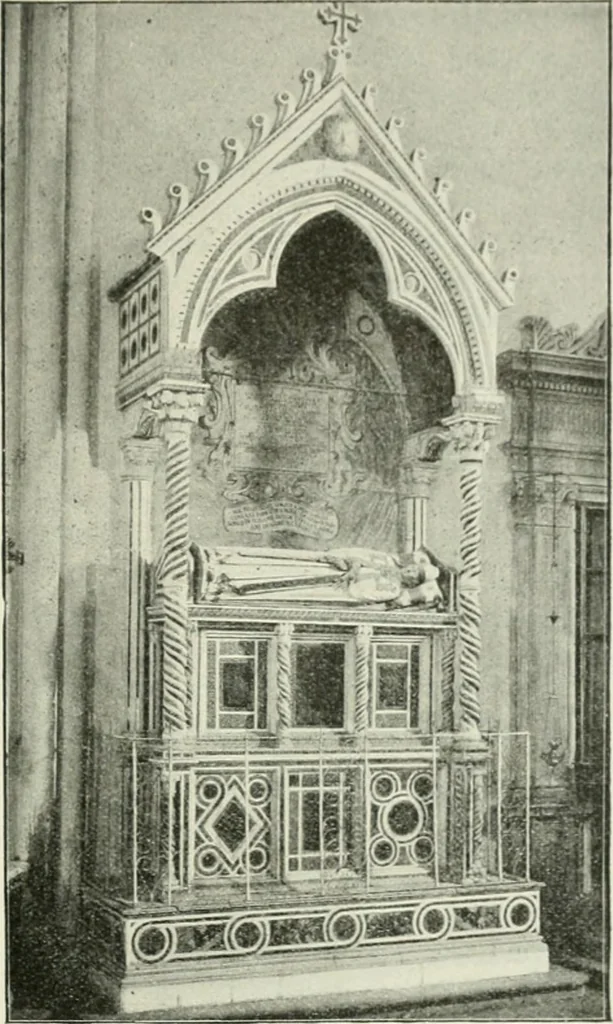 An illustration from Geschichte des florentinischen Grabmals von den ältesten Zeiten bis Michelangelo, 1904, leaf 40